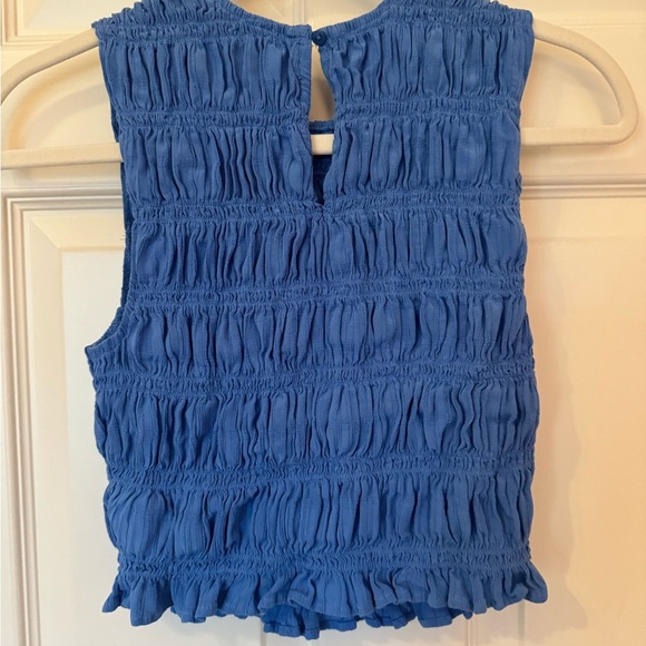 AE Cropped Smocked High-Neck Tank Top size XS - Picture 5 of 6